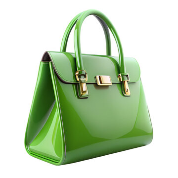 recommend clip art: Vibrant Green 3D Handbag: Stylish, Modern, and Eco-Friendly Design. Perfect for Fashion, Branding,  
