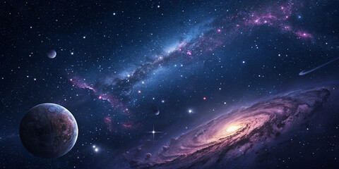 Dark earth space background