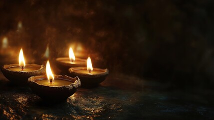 Diwali oil lamps	
