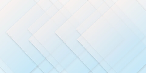 Modern Abstract white and blue background design. luxury light blue square lines background with sparkling light elements, realistic 3d style backdrop. vector illustration .	