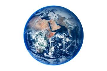 Planet Earth isolated on a white background. Elements of this image furnished by NASA