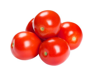 Fresh tomato vegetable isolated on transparent background. Png format