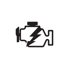 Car engine icons. Vector illustration isolated