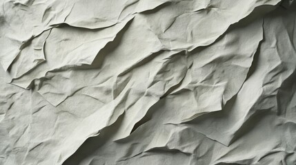 Fototapeta premium Crinkled White Poster Texture