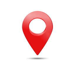Realistic Location map pin gps pointer markers vector illustration for destination. 3D Style. PNG transparent