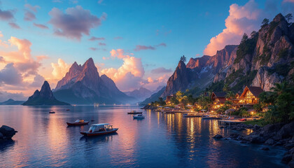 view of the mountains