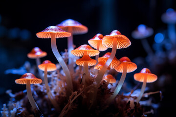 Mushroom Forest Serene Tranquil Peaceful Outdoors Nature