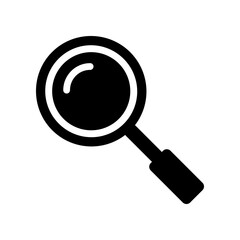 Magnifying glass vector icon, flat design symbol lens.