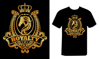 queen horse royalty,ESTD 2020 typography t-shirt design..ai