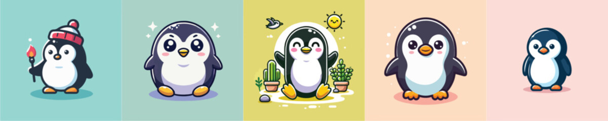 Penguin vector set
