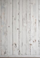 White wooden plank wall with peeling paint and knots, peeling, background, white, texture