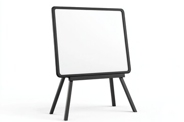 Modern Blank Whiteboard Easel, Ready for Design