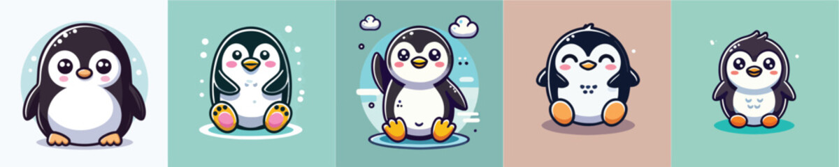 Penguin vector set