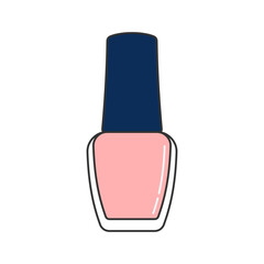 Bright and colorful nail polish illustration. Perfect for beauty, fashion, or makeup-themed designs and creative projects.