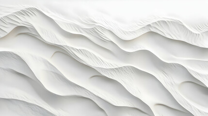 Fototapeta premium Serene White Sand Dunes with Soft Waves and Elegant Textures