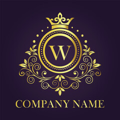 Vintage and luxury logo template Premium Vector, Royalty
