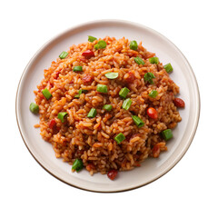 Charleston red rice isolated on transparent background