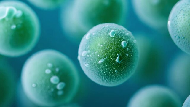 illustration of a virus, bacteria or human cell