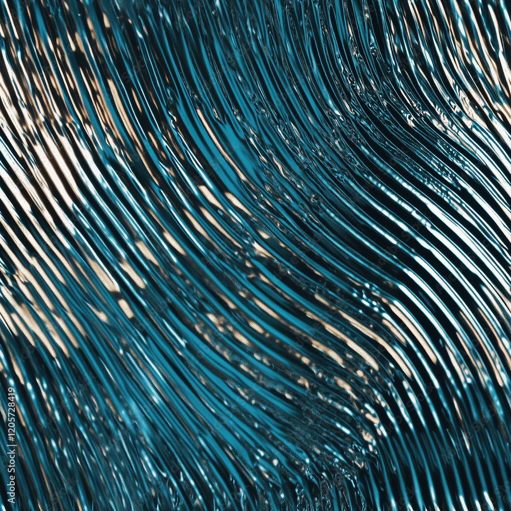 Poster seamless abstract high-resolution blue and silver wave patterns for modern design projects and digit