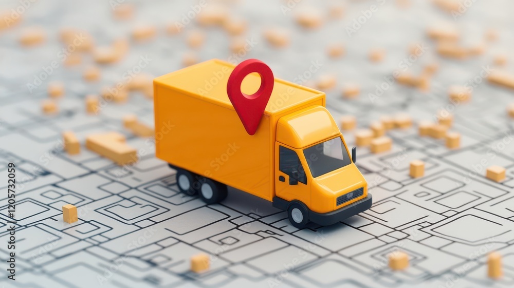 Poster logistics and supply chain. geofencing for fleet integration utilizing geofencing technology to auto