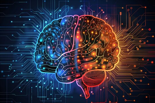 Ai and human collaboration  touching hands with digital technology for future innovations