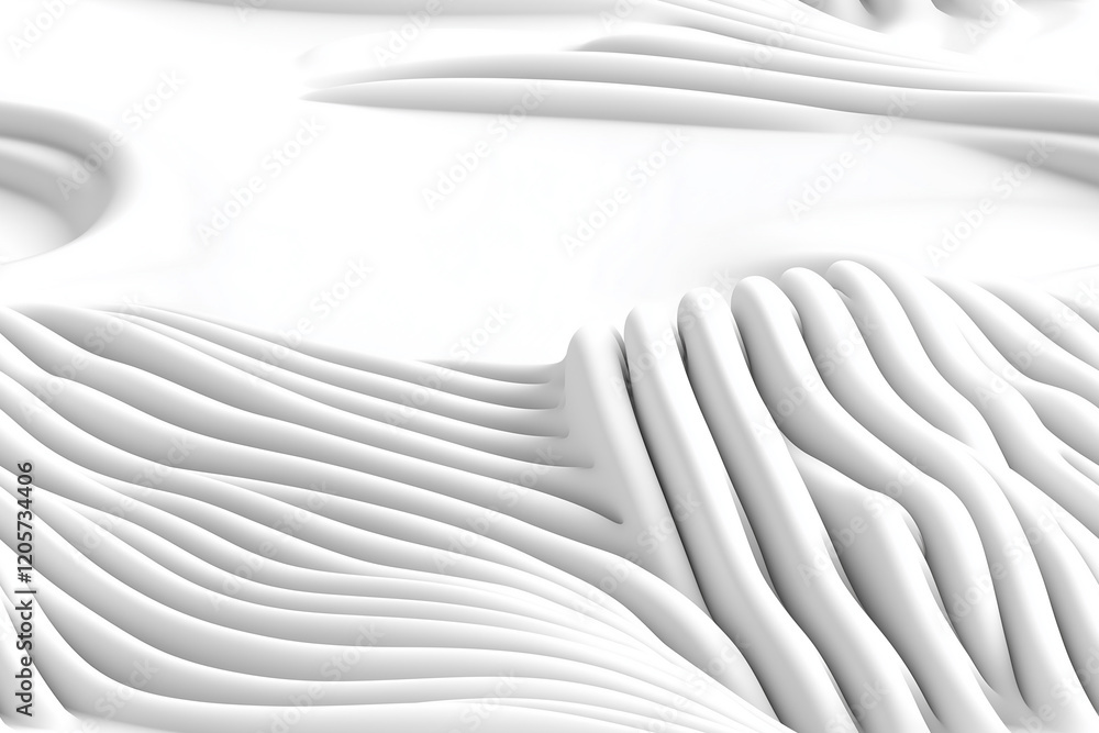 Poster seamless abstract white textures with flowing lines: perfect for minimalist backgrounds and modern d