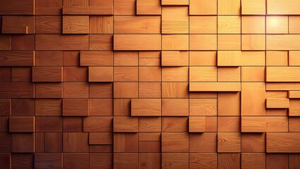 A warm beautifully textured wood wall that captivates with its intricate design.