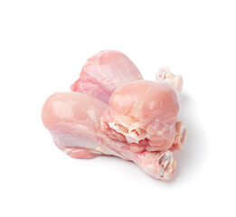 Raw Chicken Drumsticks Isolated, Uncooked Poultry Legs, Fresh Hen Meat, Fresh Chicken Drumstick