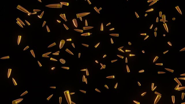 Bullet Rain with alpha channel. 1920X1080