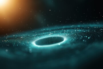 Abstract representation of smart algorithms for real-time data analysis in dynamic environments