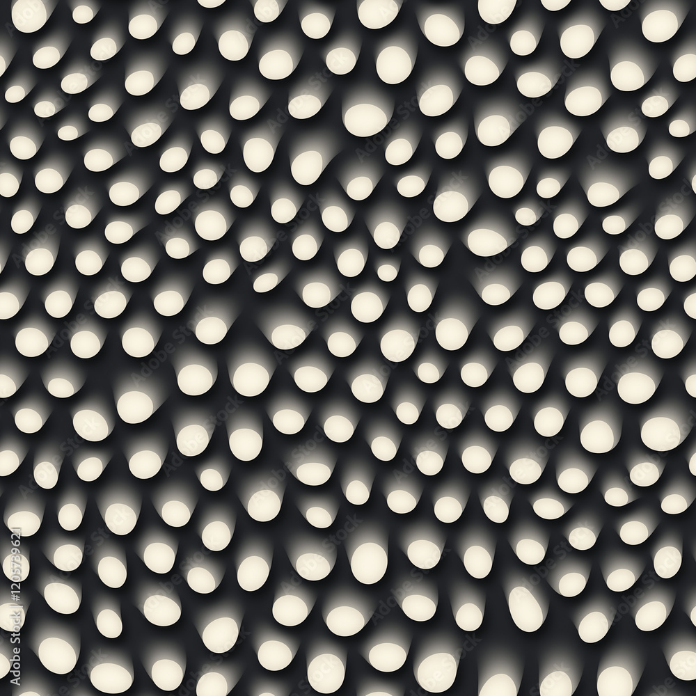Poster seamless abstract water droplet pattern with a textured black background - perfect for creative proj