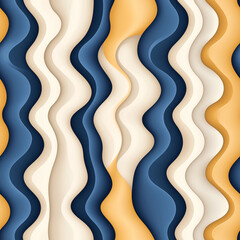 Seamless Elegant Abstract Waves in Warm Tones - Modern Design Elements for Backgrounds, Textures, and Creative Projects.