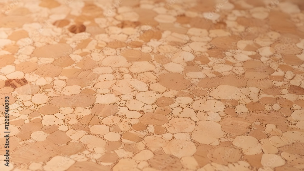 Poster light brown cork texture close-up background pattern for design