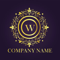 Vintage and luxury logo template Premium Vector, Royalty
