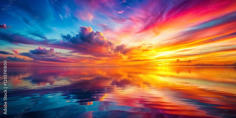 Poster artistic flow gradient background: abstract design with vibrant color transitions