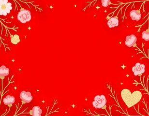 Background of red valentine