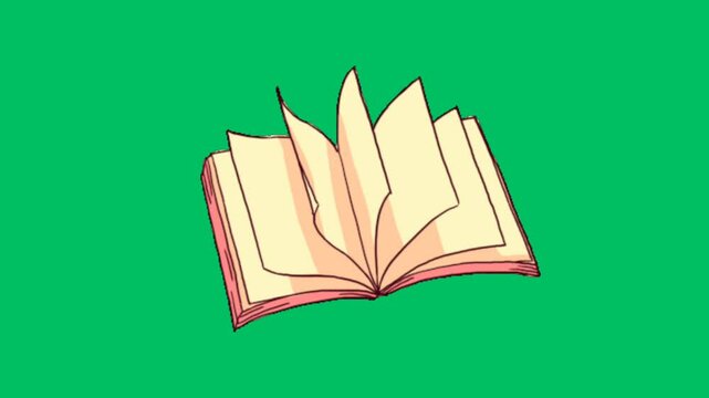 open book with bookmark