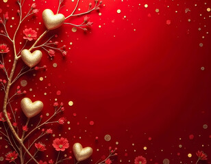 Background of red valentine