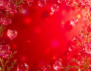 Background of red valentine
