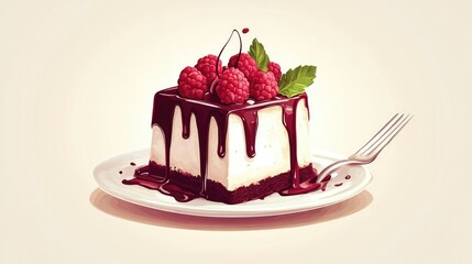 A futuristic electric delivery vehicle with a sleek,