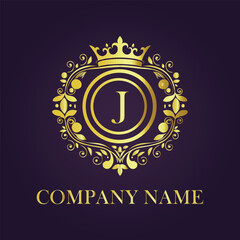 Vintage and luxury logo template Premium Vector, Royalty

