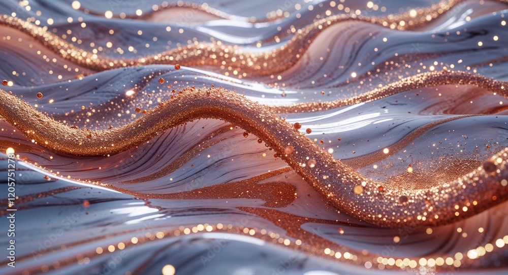 Poster abstract background with waves