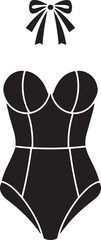 Bodysuit Silhouette Vector