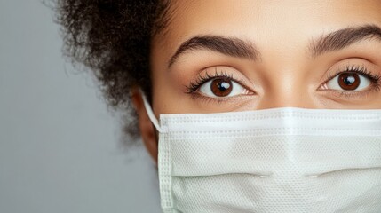 Health Heroes Resilient Frontline Nurse Portrait in Soft Lighting - National COVID-19 Day and Spring Wellness Events for Healthcare Innovation