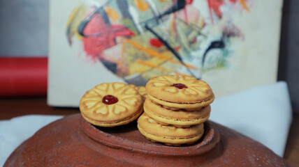slai olai, a round snack containing strawberry-flavored slai