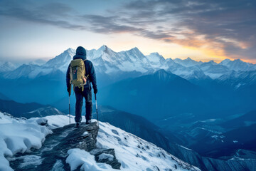 Fototapeta premium Mountains Challenge Outdoors Adventure Explore The Nature