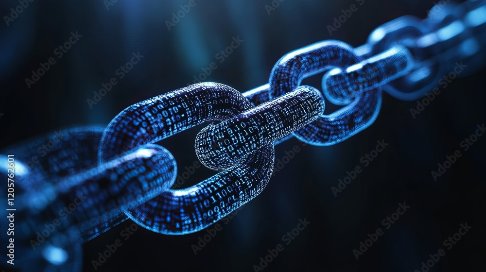 Aufkleber abstract futuristic data chain network background