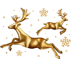 christmas reindeer with ribbon © Abraham