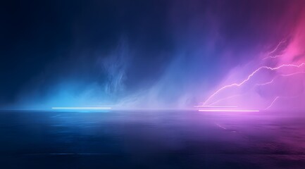 lightning in the sky