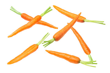 carrots isolated on white background